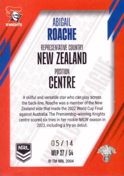 2024 NRL Traders Titanium - World In League Priority #WLP27 Abigail Roache Back